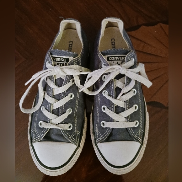 Converse All Star Blue Kids size 2 sneakers - Picture 4 of 6